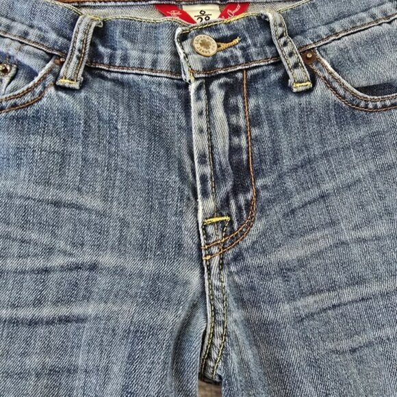 Lucky Brand Women's Straight Leg Jeans Size 6 28 Low Rise Blue Denim Retro Y2K - Picture 5 of 16